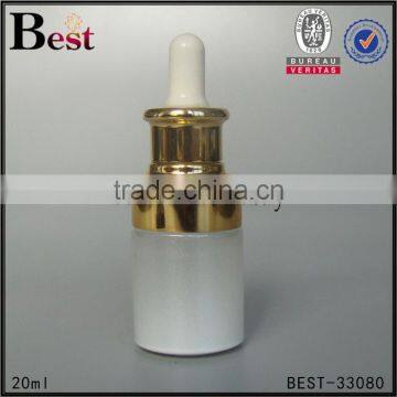 New Products Cosmetic Gradual Brown 20ml Glass Bottle Silver Aluminum Dropper for Cosmetic Essence Perfume China Suppliers photo-3