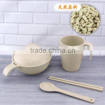 New Environmental Protection Bowl and Cup Set by Wheat Straw photo-3
