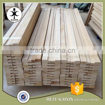 Customized nice wood grain paulownia triangle wood battens