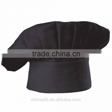 Chef Hat Adult Adjustable Elastic Baker Kitchen Cooking Chef Cap, Black