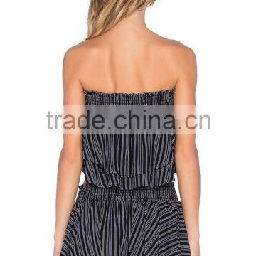 2016 Ruffle Layers Elasticized Two Piece Women Clothes photo-3