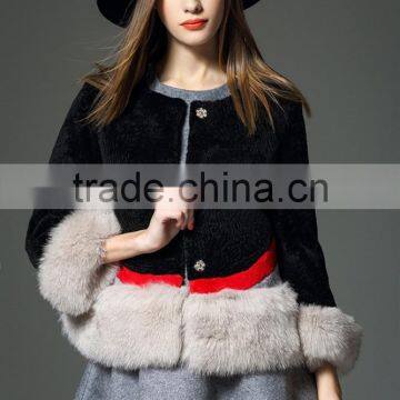 Intalian Style Winter Women Round Neck Noble Real Fox Fur Coats photo-5