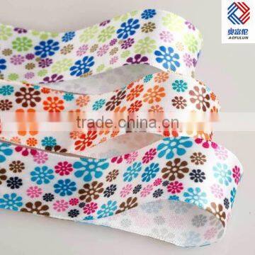 Pretty Flowers Printed Single Face Satin Ribbon