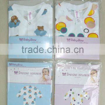Wholesale 100%cotton Allover Printed Baby Bodysuit , Baby Sleep-suite photo-3