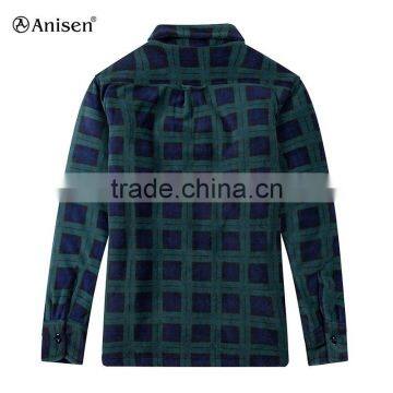 Chinese Supplier Custom Design Men Fleece Plaids Jacket photo-2