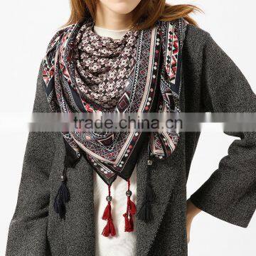 2017 new autumn western style ladies fashion scarf