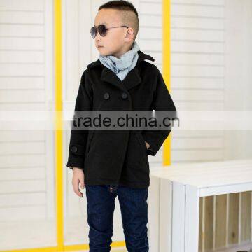 COOL KID ZONE 2016 winter hot sale korean fashion stylish children's coats boys tweed coat