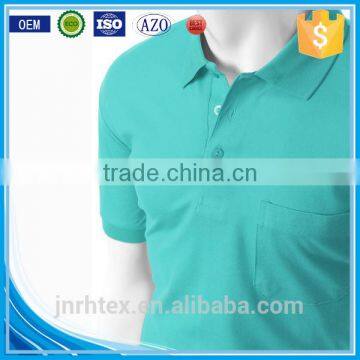 Trade Assurance Ring Spun Cotton Fabric Custom Sublimated Polo Shirt Green Color photo-3