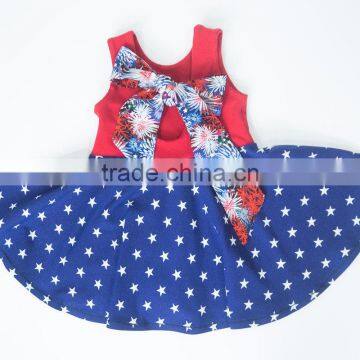 American Sleeveless Baby Dress Baby Girl Cotton Dress Hot Sale photo-2