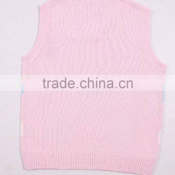 Wholesale Knit Pink Cool Sweater Vests photo-2