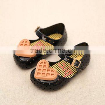 S16865A Wholesale Cheap Waffle Style Kids Jelly Shoes photo-4