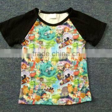 fashion little boy's summer clothing kids cartoon print t shirt giggle moon remake