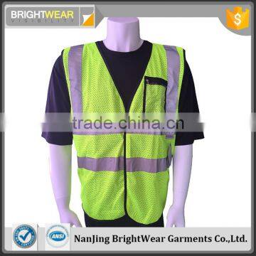 EN20471 polyester mesh reflective safety vest 3M safety vest