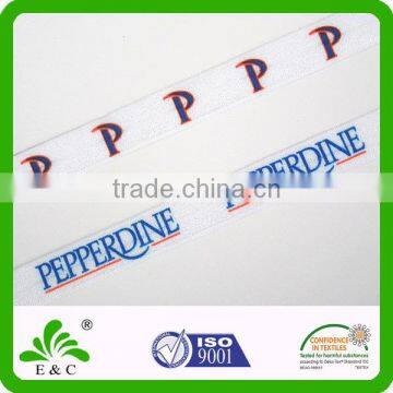 Heat Transfer Print Satin Fold Over Elastic With Custom Logo or Design photo-2
