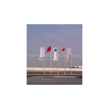 Aluminum tapered flagpole internal halyard flagpole