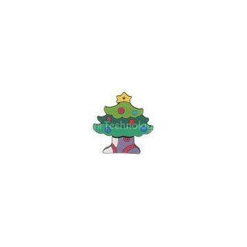 Customized USB Flash Drive With Company Logo , Christmas Tree Shape