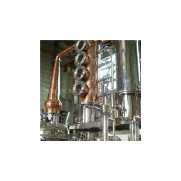 Gin / Vodka Copper Distiller Equipment For Low / High Alcohol Concentration