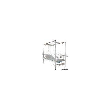Common traction bed with stainless steel trapeze