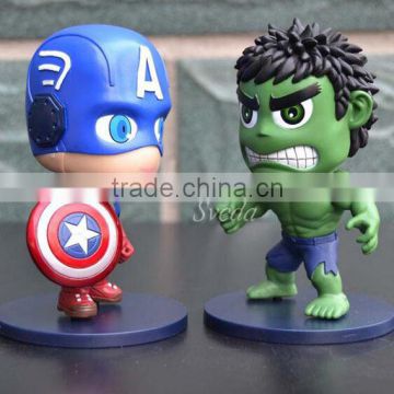 Action movies the Avenger action figure plastic toys Q version Captain America PVC dolls action figure