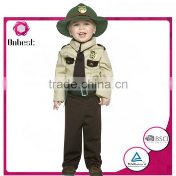 Onbest China supplier comfortable light uniform costume police halloween&carnival career costume for boys