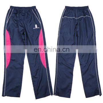 Polyester track pants with side pocket designs for women