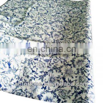 chinese natural printed silk fabric