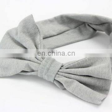 Messy Bow Headwrap Top Knot Newborn Headband Soft Cotton Baby Girl Headbands For Baby Shower