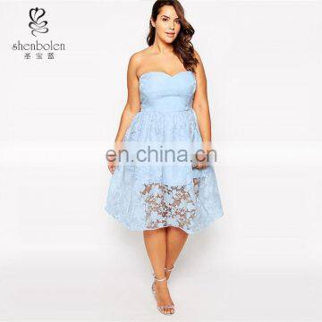 Chi Chi London Plus Lace Bandeau Sex Prom Plus Size Dress