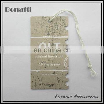 2013 new paper hanging tag for garment