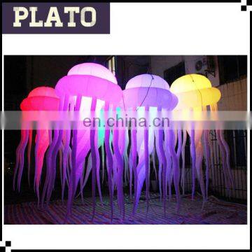 Different color changing club party concert event decoration inflatable jellyfish scaleph acaleph