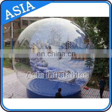 Inflatable Snow Globe with light and blowing snow for sale