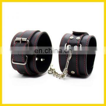 faux leather wrist & ankle cuffs restraints for sex bondage toys