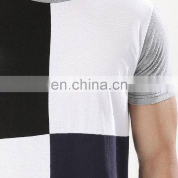 Fashion Men's Bulk White Plain Stand Neck T-shirt Shirt for Men Polo photo-2