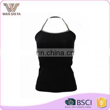 Fashion backless design high quality promotion stringer tank top in bulk