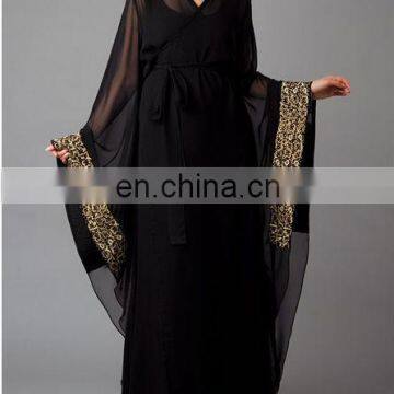 high quality dubai girls abayas wholesale - Jalabiya style muslim fashionable abaya branded 2014 - Korean fashionable Abaya