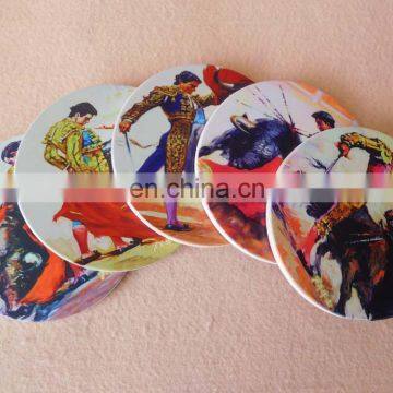 Custom Round Ceramic Coaster With Cork Back photo-6