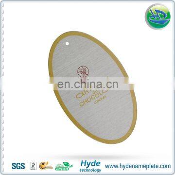 Wholesale Custom Brushed Stainless Steel Label