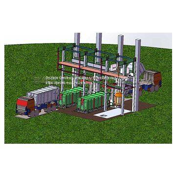 Underground Vertical Waste Transfer Station System