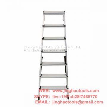 Aluminum double sided ladder 7 steps