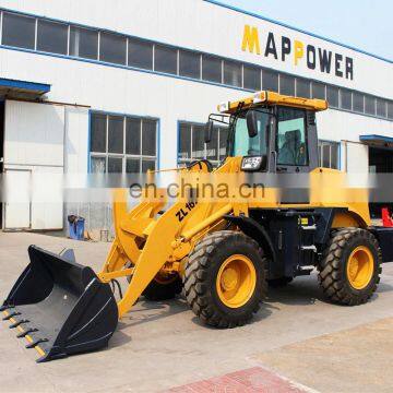 1.6 Ton Mini Wheel Loader Prices New Cabin And A/C