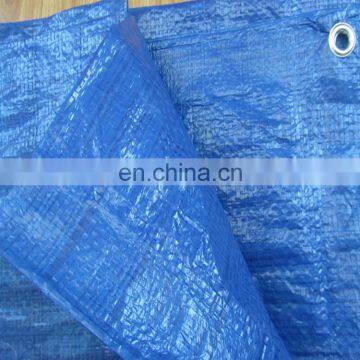 70gsm double blue light duty PE tarp 6FT*8FT plastic sheet for coverage use