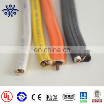 Two-conductor constructions with ground wire black PVC sheath NM-B cable