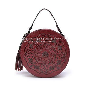 European and American women's cylinder shoulder portable Messenger bag