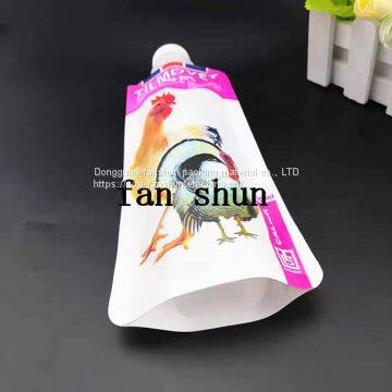 Food Grade Chicken Seasoning Packaging Bag/aluminized Yin Yang Standing Spout Bag White Sugar Oblique Mouth Bag photo-3
