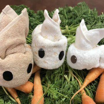 Organic Cotton Small Square Towel, Natural Non Dyed Cotton Yarn Woven Terry Square Towel, Twistless Square Towel photo-3