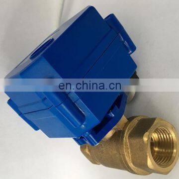 CWX series DN15-25 2 way mini electric ball valve/ DC12v motorized valve