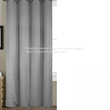 Spun fabric curtain