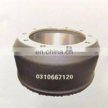 Top Quality Semi Truck Brake Drums 0310667120 ,Trailer Brake Drum