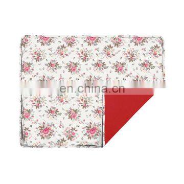 pink flower print custom baby blanket baby electric blanket gauze cotton baby blanket