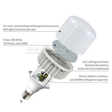CRDLIGHT Handsome High Quality 265v 60w Led Bulb T Shape Aluminum E27 B22 Lamp Light photo-2